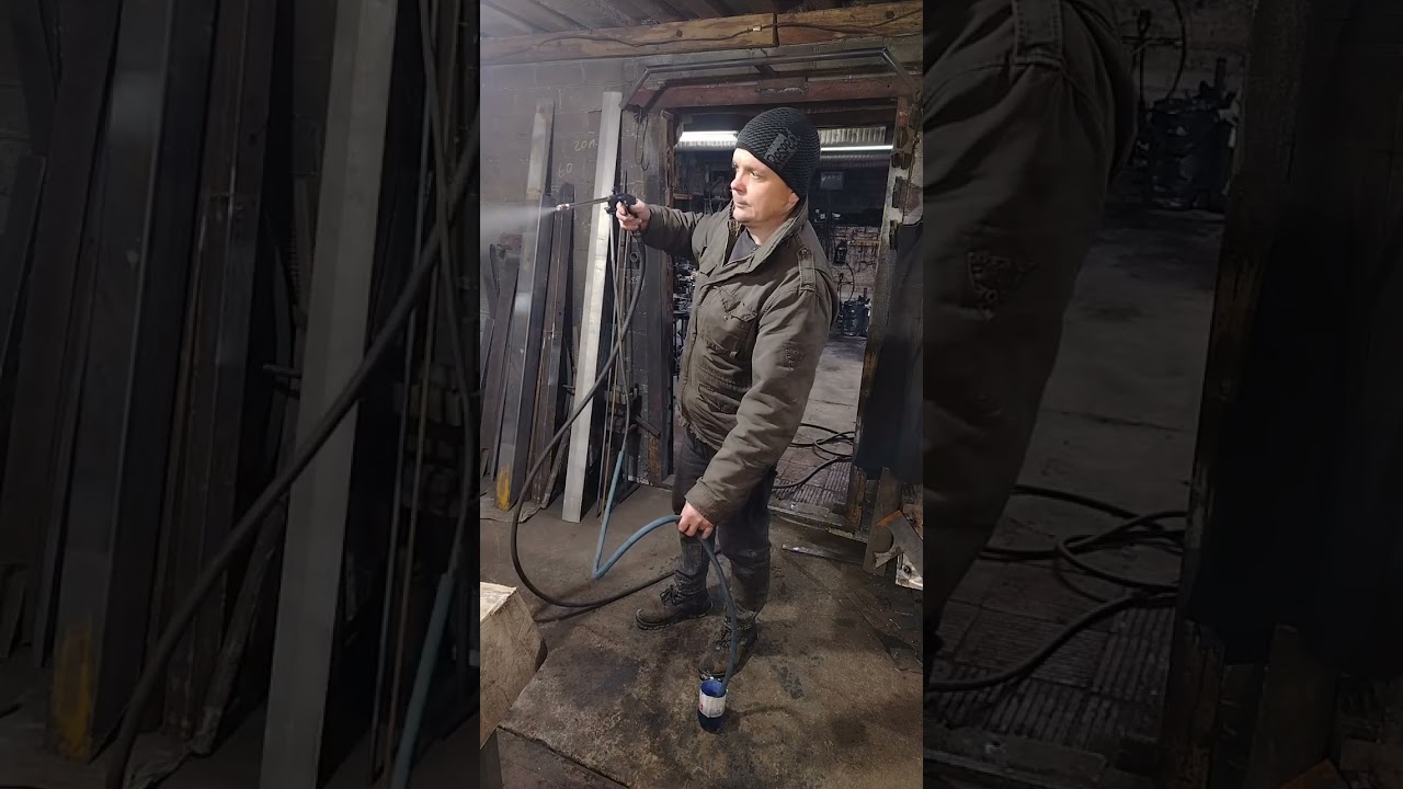 Горелка на отработке для горна и печи