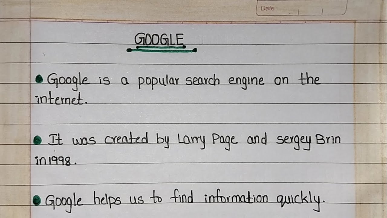 Google Essay In English|10 Lines On Google In English|Essay On Google In English|Google