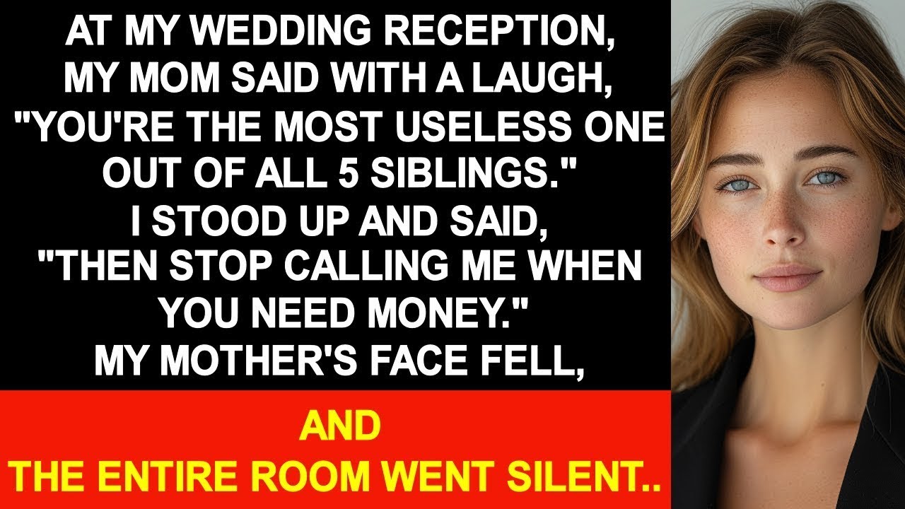 At my wedding, my mother said with a laugh, 