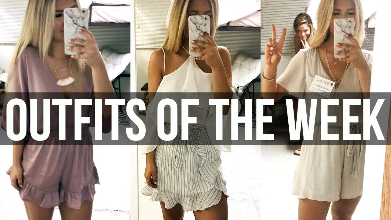OUTFITS OF THE WEEK: Sorority Recruitment + My Sorority Reveal!