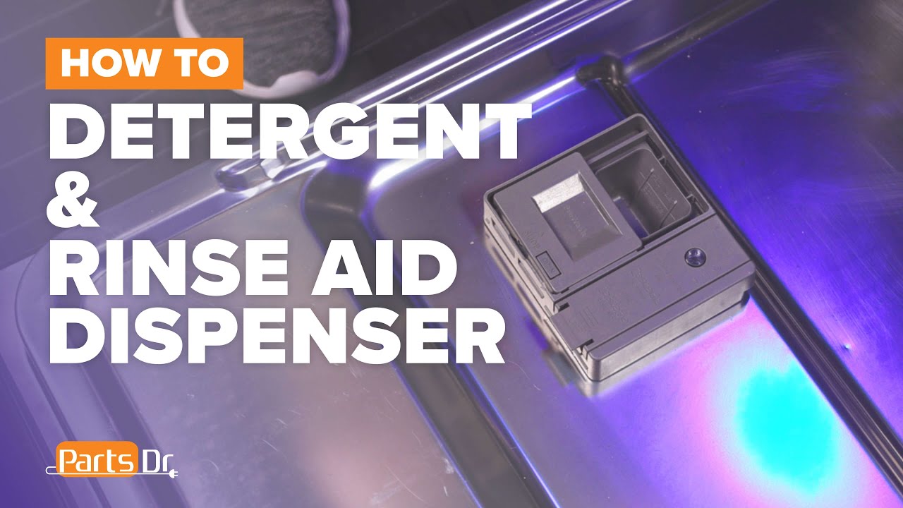 How to replace Detergent & Rinse Aid Dispenser part # W10861000 on your Whirlpool Maytag Dishwasher