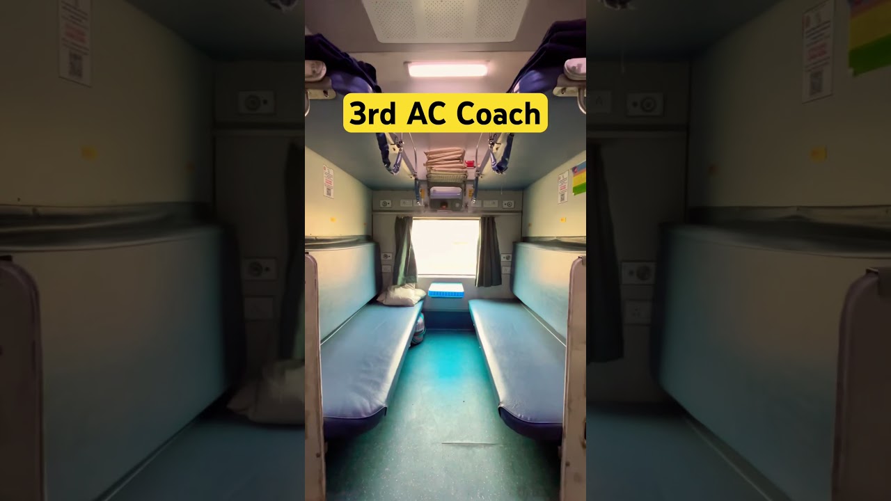 3rd AC Coach inside view // Indian Railway// #shorts #viralshorts #adityaworldvlog