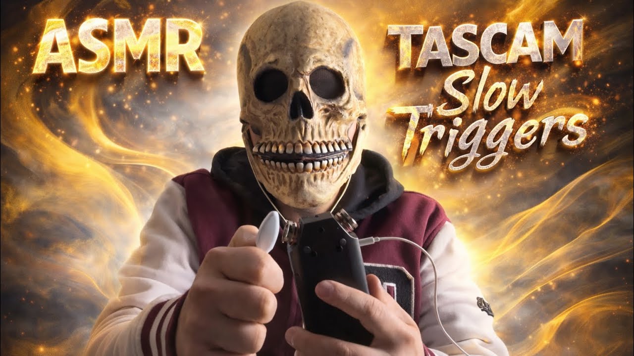 💀ASMR FOR SLEEP, TASCAM slow Triggers (No talking)