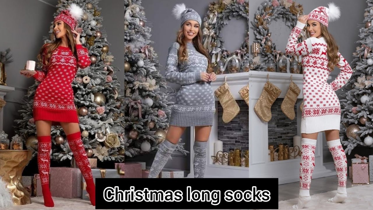 Christmas long socks | winterfashion |best Christmas❄️🎄