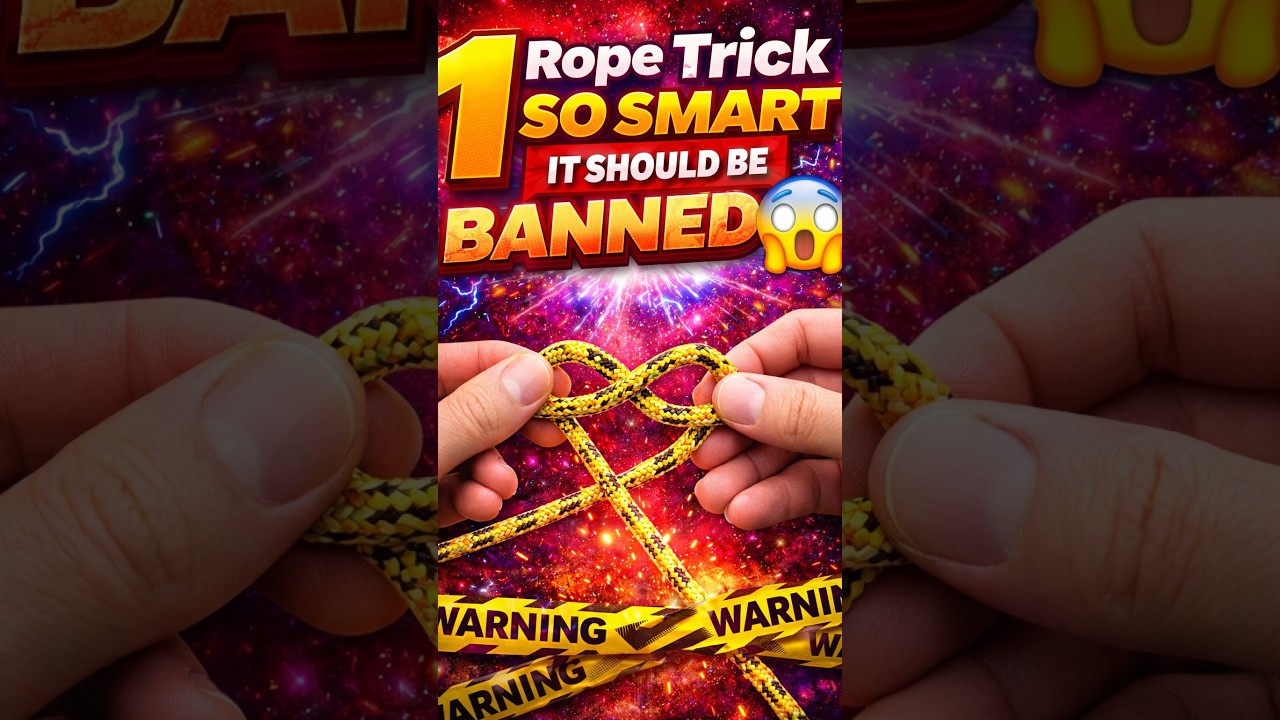 1 Rope Trick So Smart It Should Be Banned 😱 #ropetrick #lifehack
