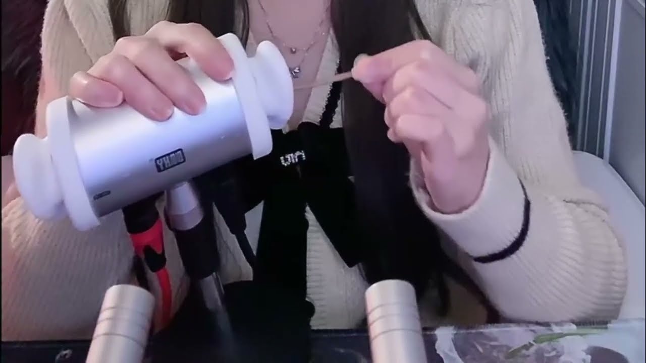 Deep Ear Cleaning & Relaxing ASMR: Goose Feather, Sponge, Head Wash & Gentle Haircut Sounds