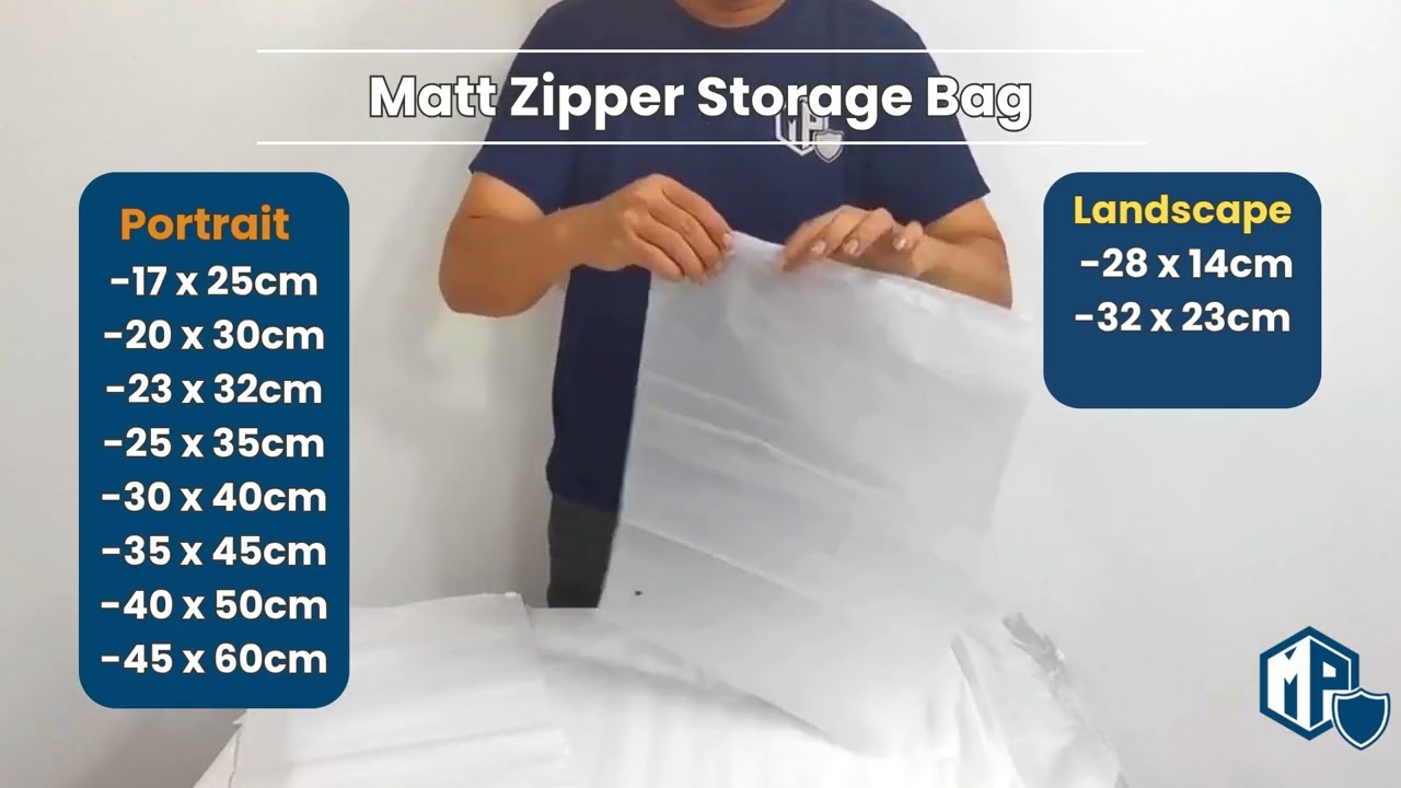 Introduce Matt Zipper Storage Bag | Reusable Ziplock Bag for Clothes