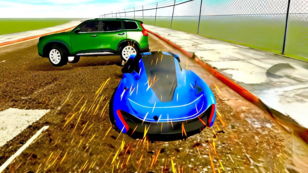 Car RACER Crashed Dangerous 😱🔥👿