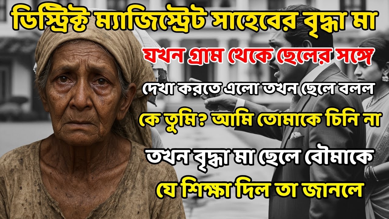 ডিস্ট্রিক্ট ম্যাজিস্ট্রেট সাহেব নিজের বৃদ্ধা মাকে চিনতে অস্বীকার করলে মা এমন শিক্ষা দিল যে সারা জীবন