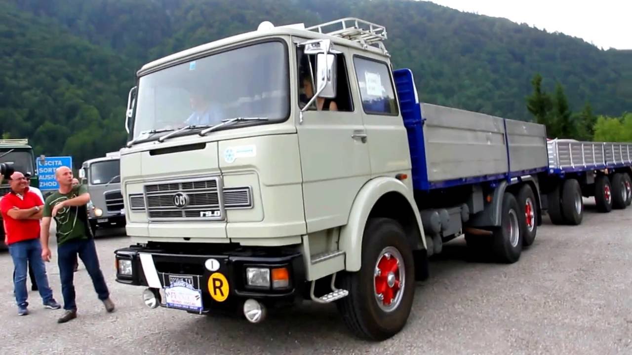 Un Flash di video ..... è tornato il vecchio camion OM 190 in strada ....