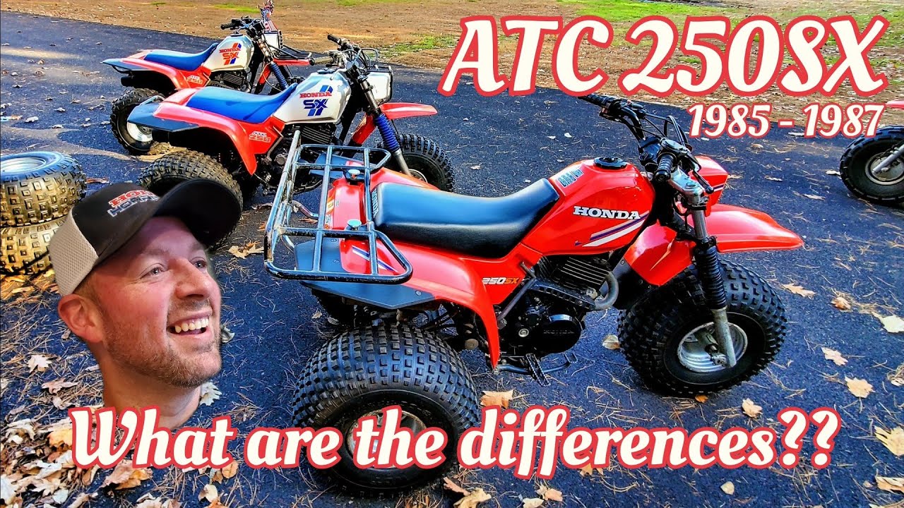 Honda's ATC 250SX - The mullet of the trike world!  Made from 1985-1987.  What are the differences?
