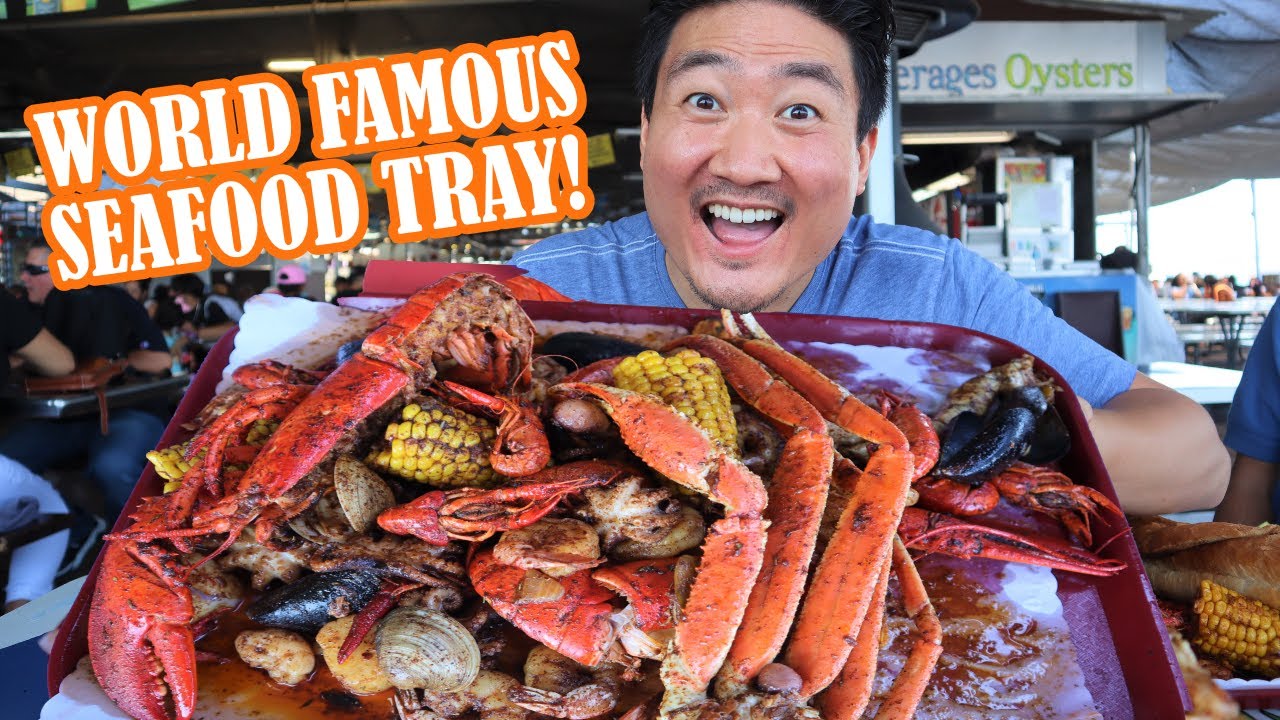 Eating at the BIGGEST SEAFOOD MARKET in CALIFORNIA (Live Lobsters & Crabs!)