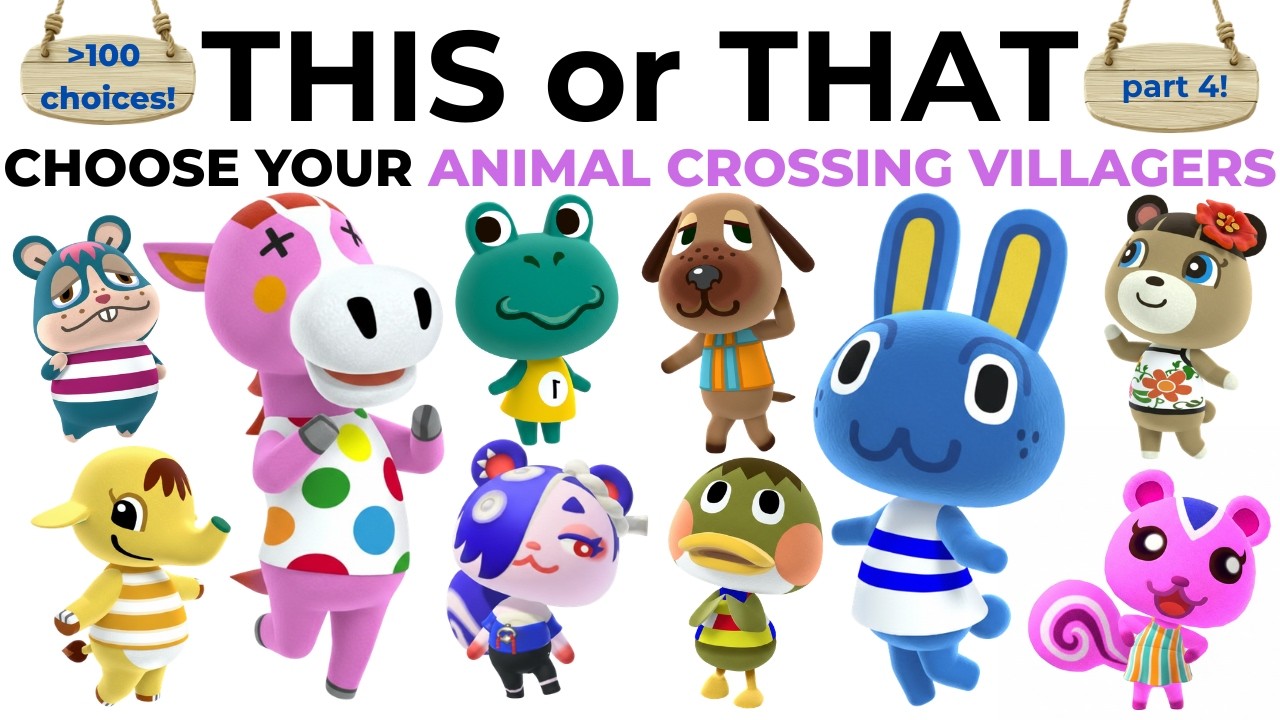 This or That?🏝️🐻 Choose Your Animal Crossing Villagers (100 Choices!) |  Part 4!