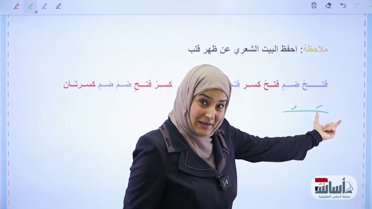 أبواب الفعل الثلاثي || الوحدة الثانية || اللغة العربية || الثالث المتوسط || د. آيات العاني