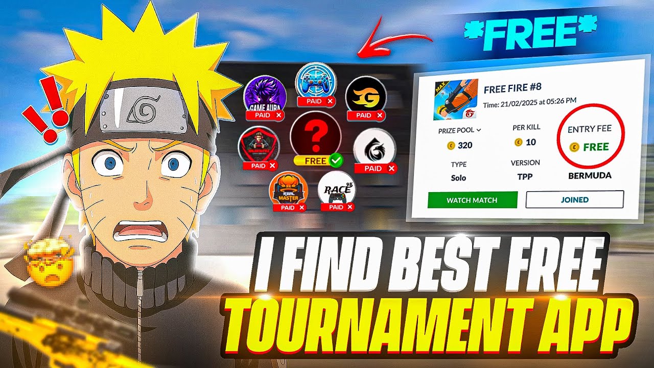 I FIND BEST FREE TOURNAMENT APP💰ENTRY- ₹0🔥PER KILL-10💴|| BEST TOURNAMENT APP EVER ⁉️FREE FIRE MAX🔥