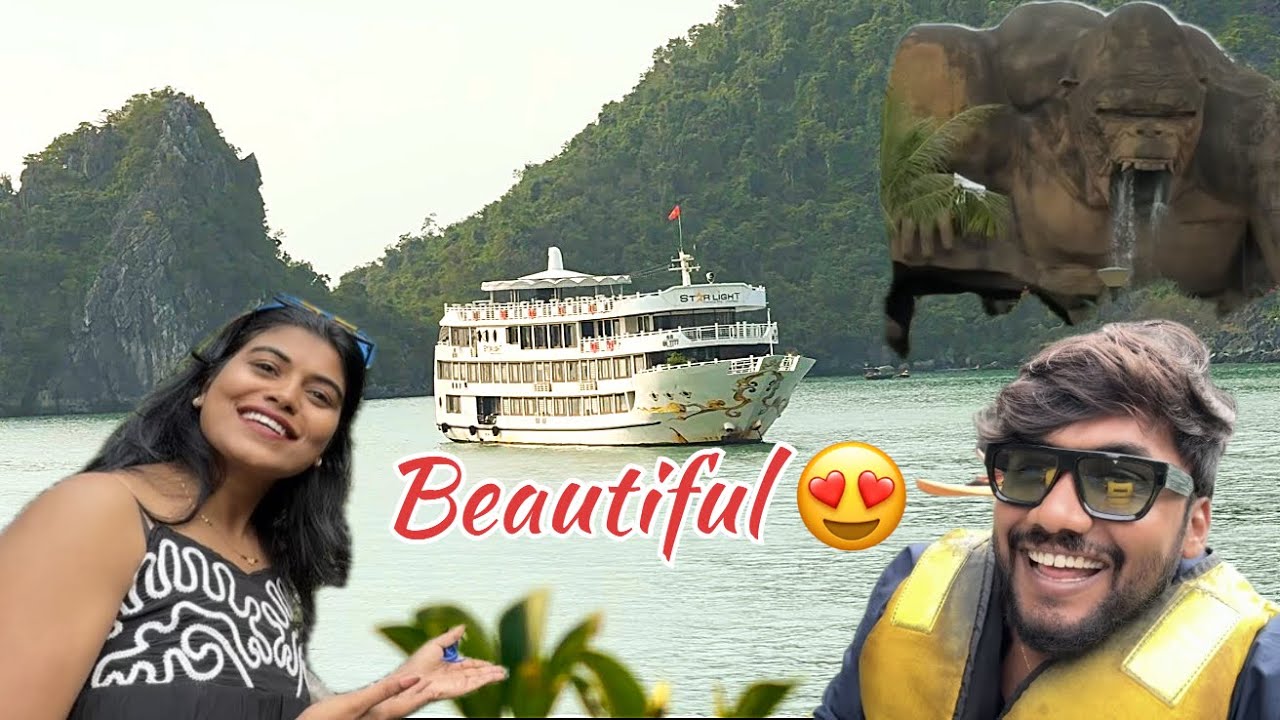 Ha Long Bay Cruise Experience 🇻🇳 | Vietnam Travel Vlog Day 2 | World Wonder l Telugu