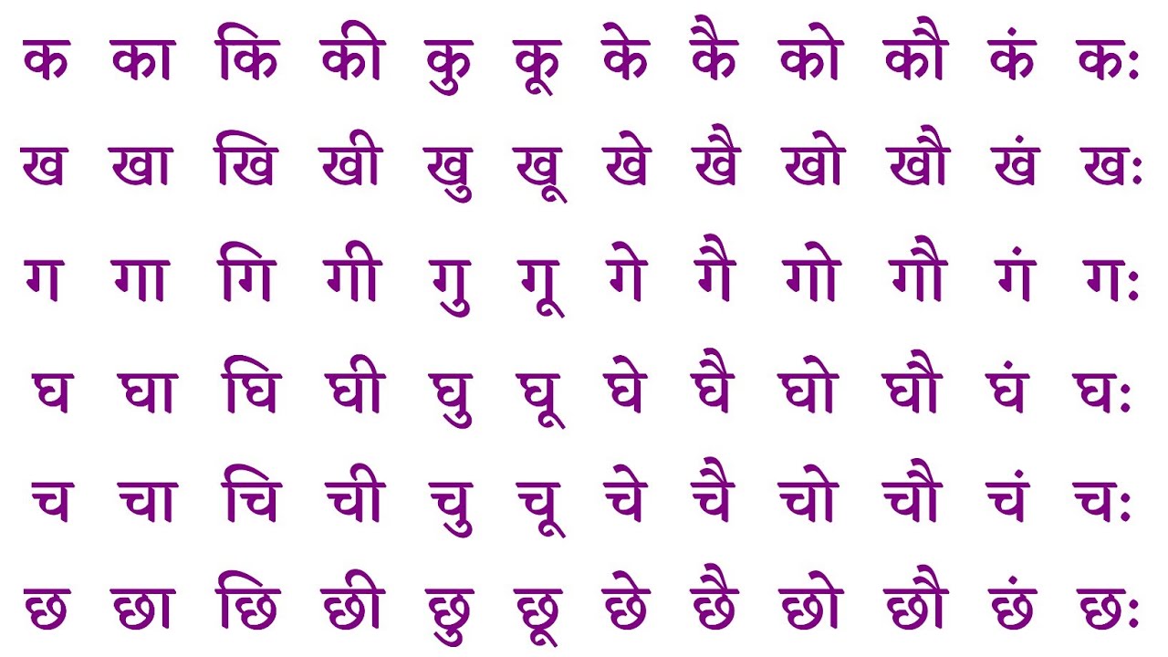 Barahkhadi | हिंदी बारहखड़ी | Barakhadi in hindi | हिंदी पढ़ना कैसे सीखें ? क का कि की | K Ka Ki Kee
