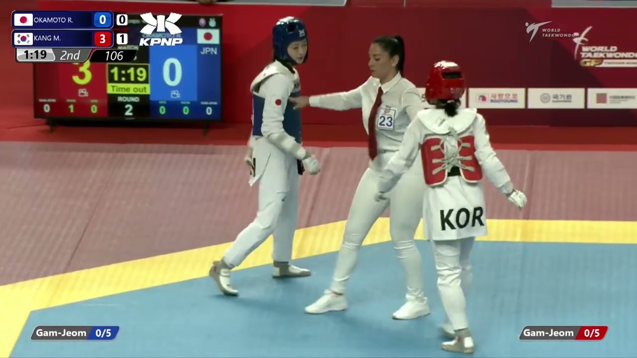 106 R32 W  49kg JPN OKAMOTO R  KOR KANG M