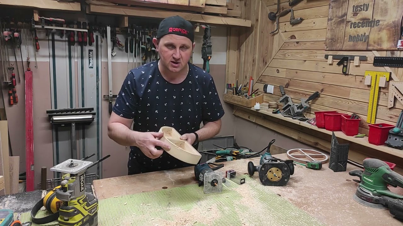 BOSCH GKF 550 i frezowanie miski na orzeszki