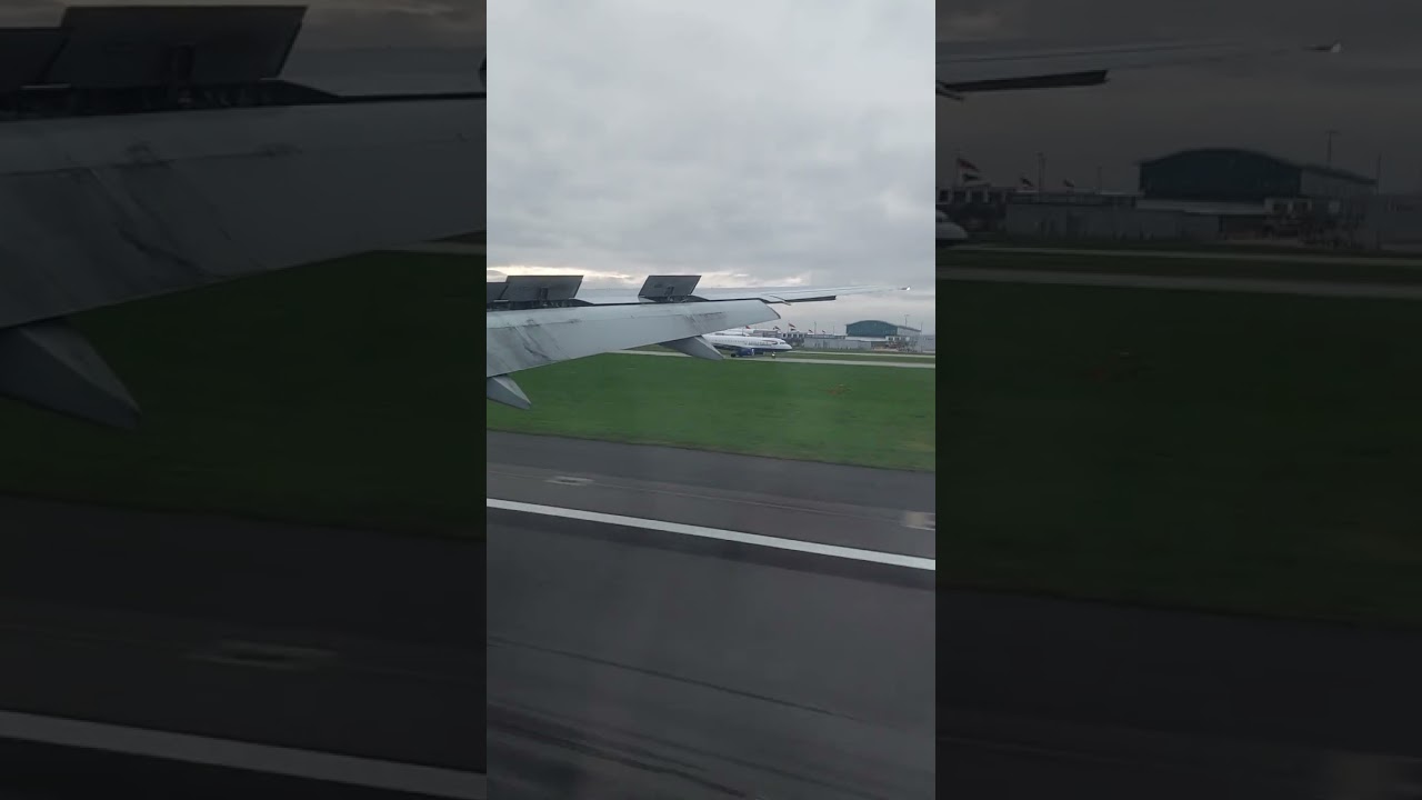Ba 777 landing at London Heathrow 