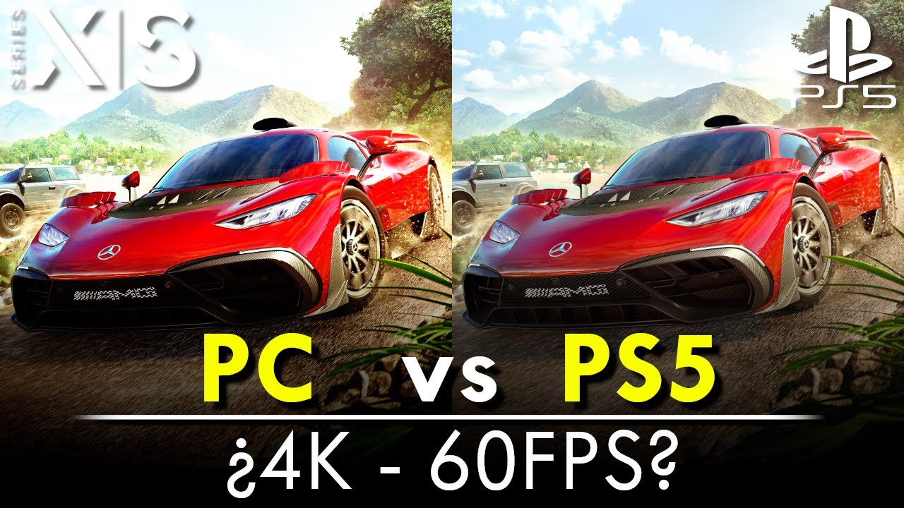 🎮[4K] ¿Mejor en PS5? | FORZA HORIZON 5 en PC vs PS5/PRO [FPS+Resolucion]