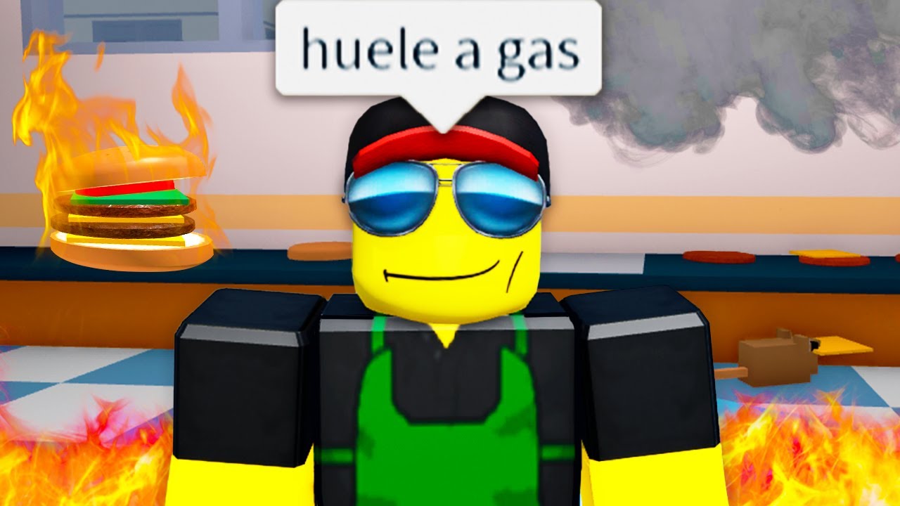 Chambeando de Cocinero en Roblox