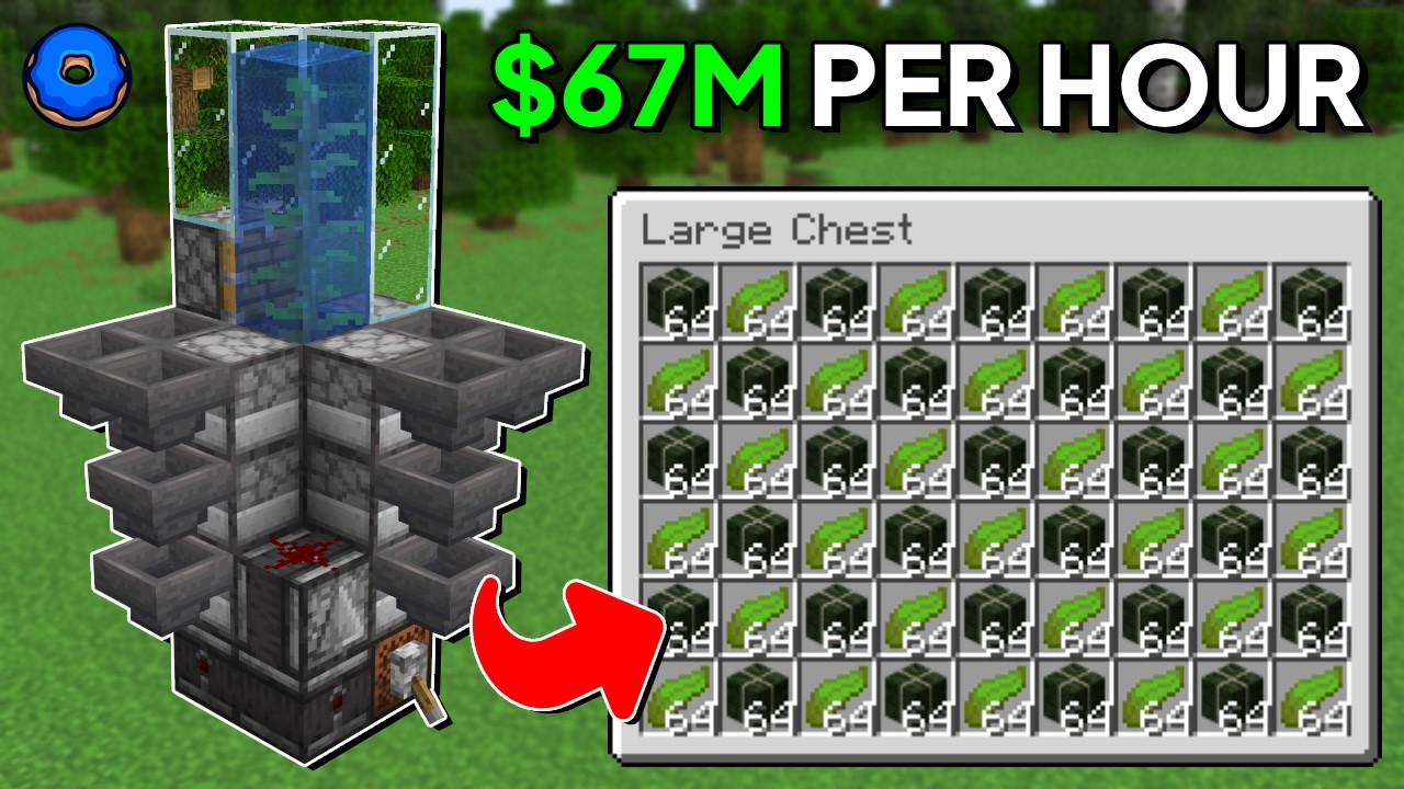 Fastest Kelp & Smoker Farm | Donut SMP