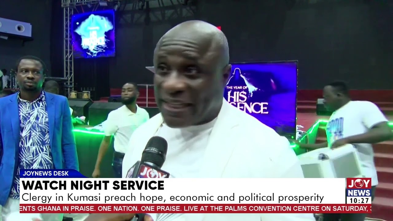 Watch night service: Clergy in Kumasi preach hope, economic and political prosperity.