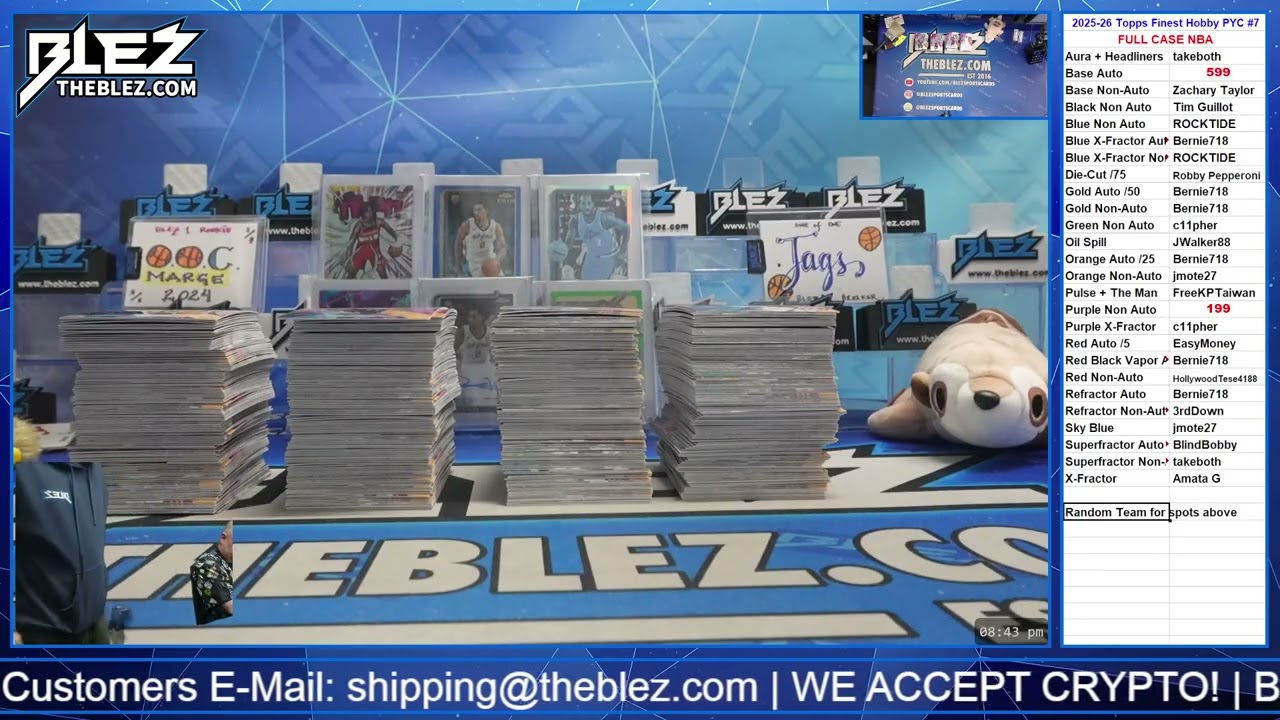 2025-2026 Topps Finest Hobby FULL CASE BREAK #7 Pick Your Color