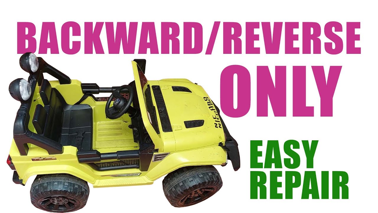 Toy Car moving Backward Reverse ONLY (solved)