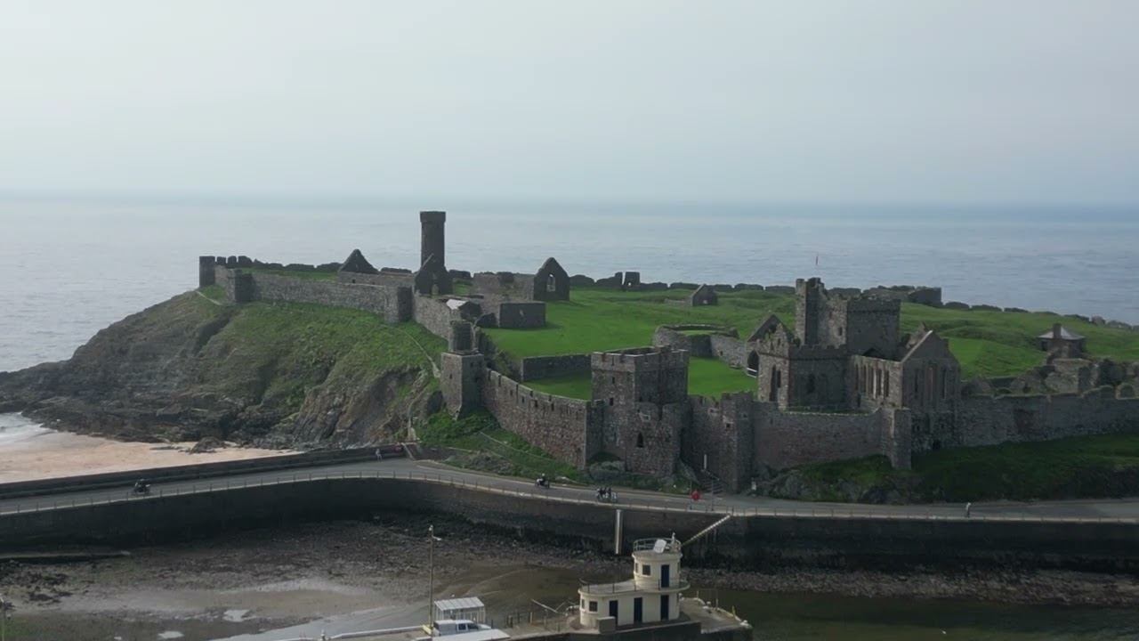Peel castle in the isle of man 