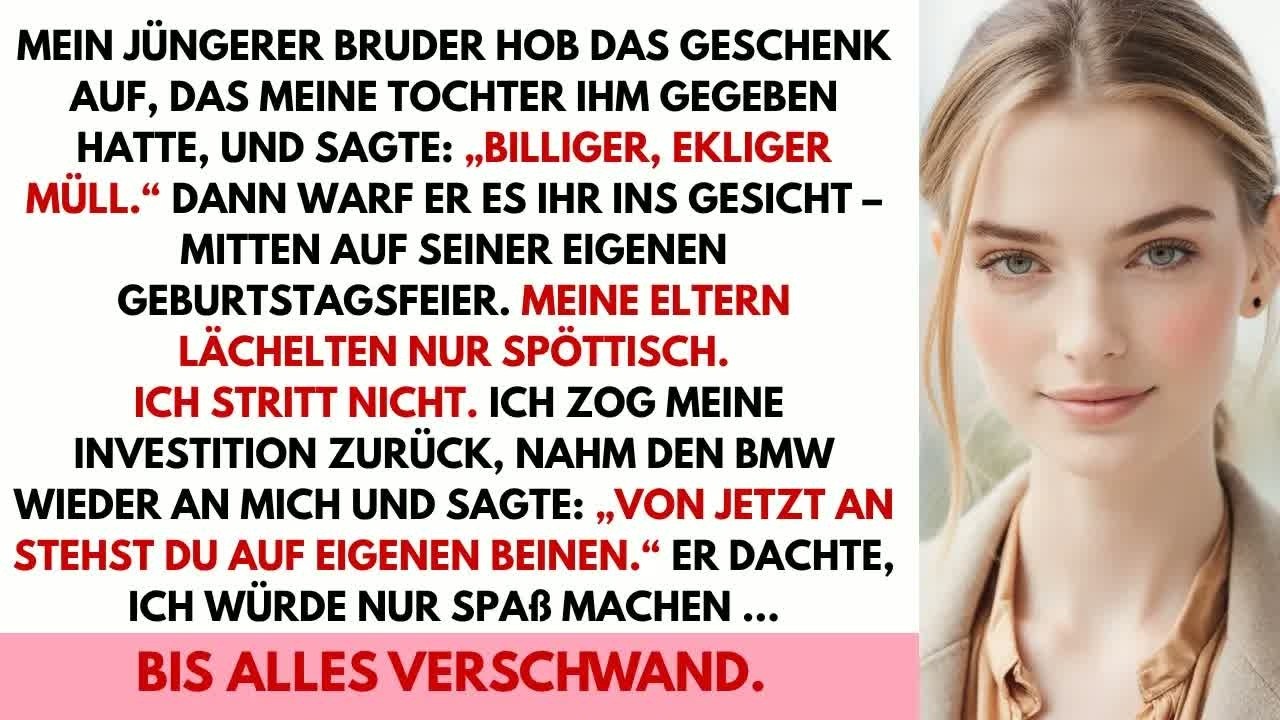 Mein Bruder nannte das Geschenk meiner Tochter „billiger, wertloser Müll“ und warf es weg