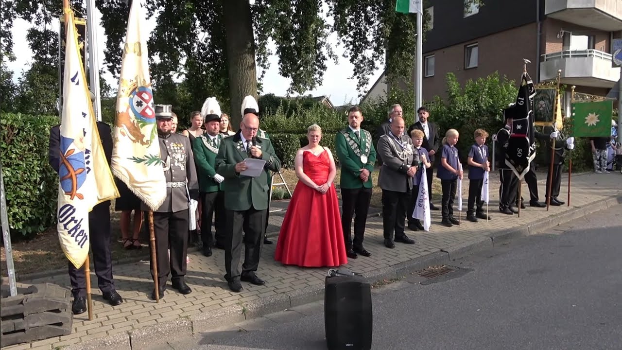 Schützenfest Grevenbroich Orken 2025 - Grosser Zapfenstreich und Oberstparade am 26.7.2025