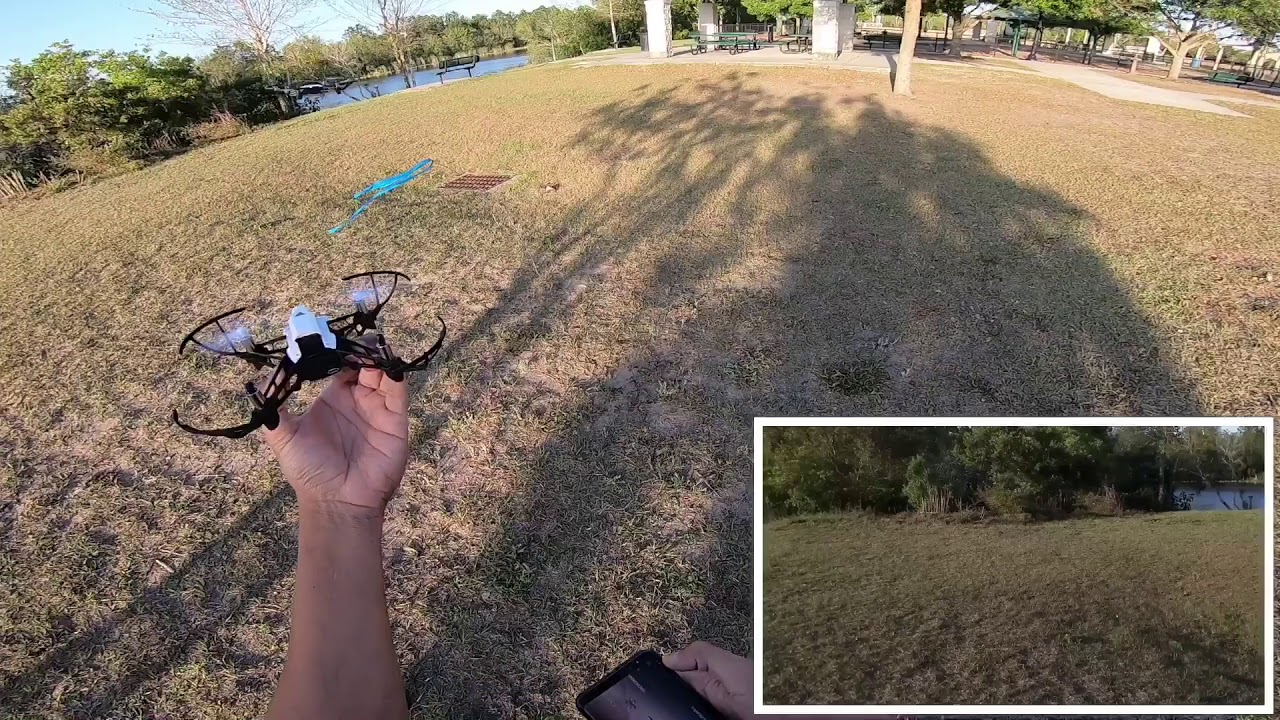 Parrot Mambo FPV vs Dji Ryze Tello windy footage performance!!
