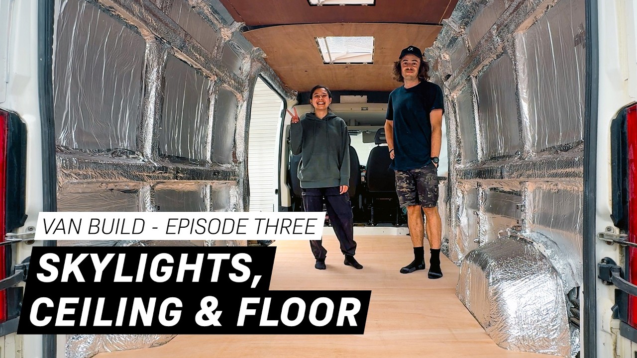 Cutting Holes In The Roof For Skylights // Citroen Relay Campervan Build - Episode 3