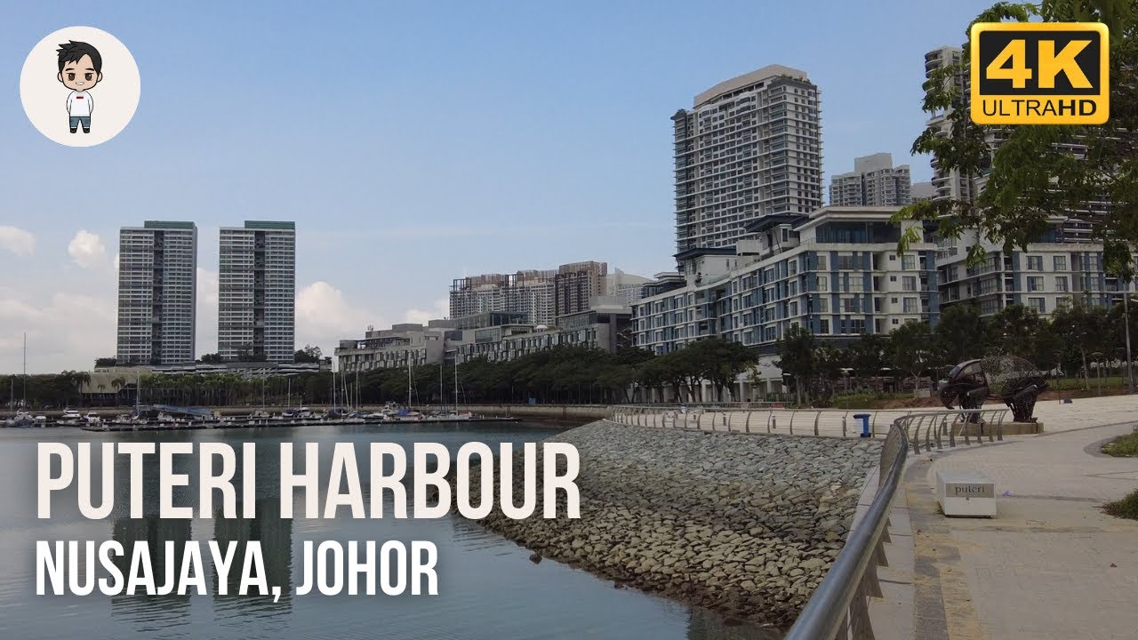 Morning Walk Around Puteri Harbour | Nusajaya | Johor Malaysia | Walking Tour 2022 [4K]