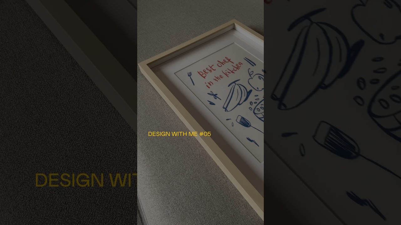 Making an art print for kitchen #artprint #shorts