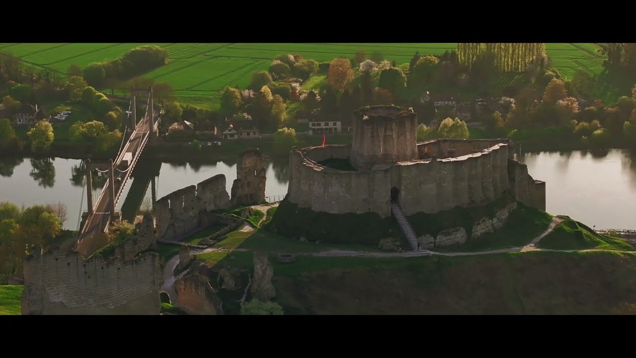 Château gaillard mavic 3 pro coucher de soleil