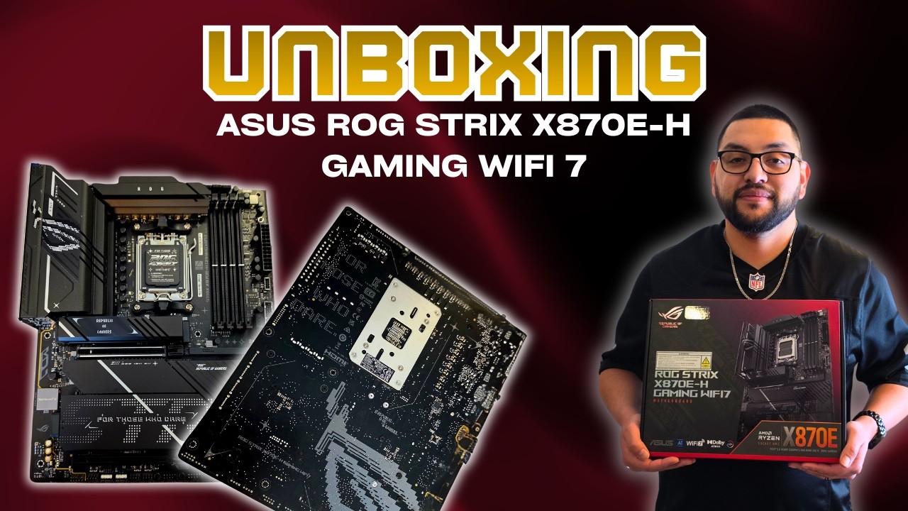 Unboxing the ASUS ROG Strix X870E-H Gaming Wi-Fi 7 | Next-Gen AM5 Motherboard for Ryzen 9000 Series!
