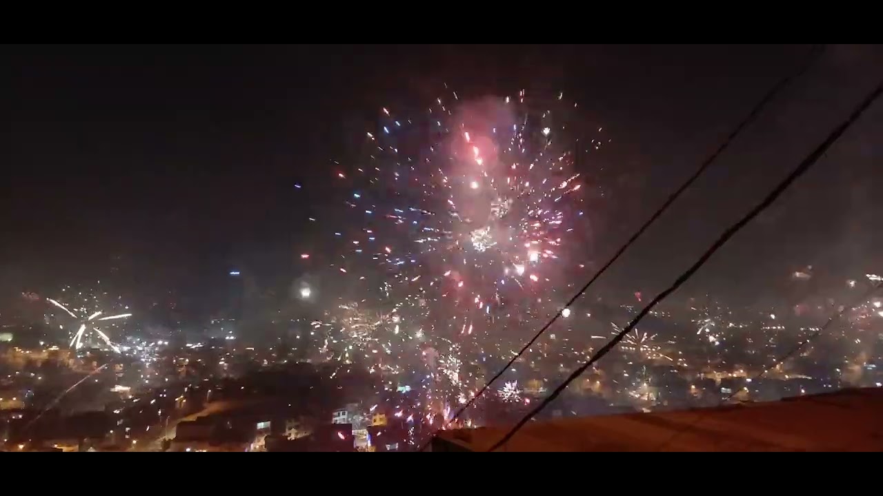 Fuegos artificiales Año Nuevo 2026 parte 1 Peru Lima el Agustino