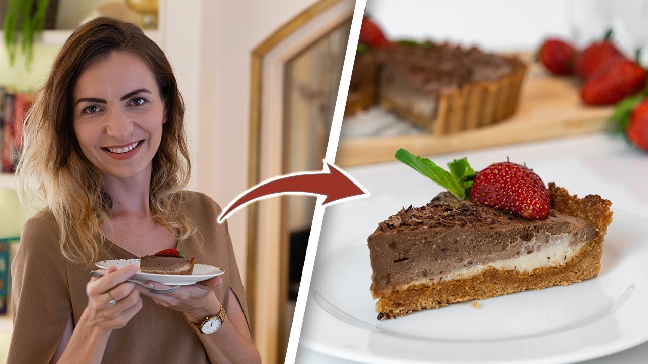 Tarta z Czekoladowym Kremem (wegańska, bezglutenowa tarta)