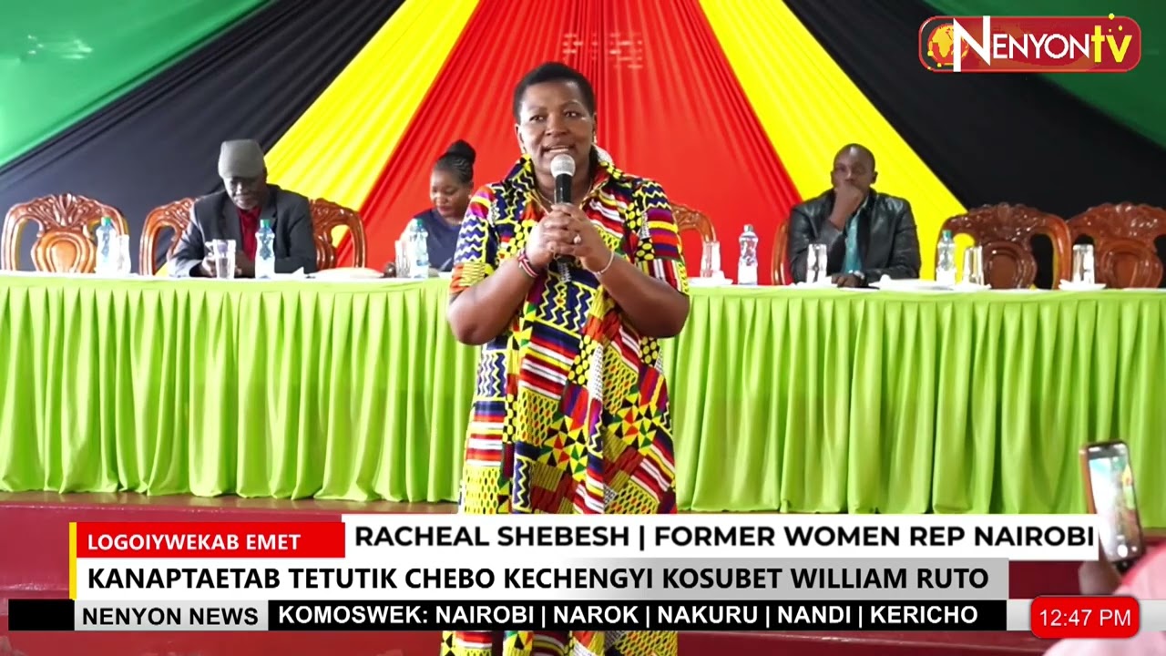 RACHEL SHEBESH JOINS RUTO’S 2027 CAMPAIGN, SWITCHES FROM UHURU