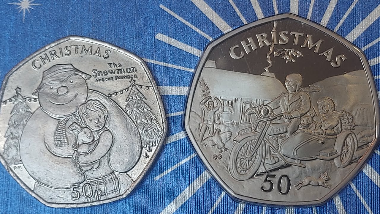 &pound;50 for 2 Christmas 50 pence coins!