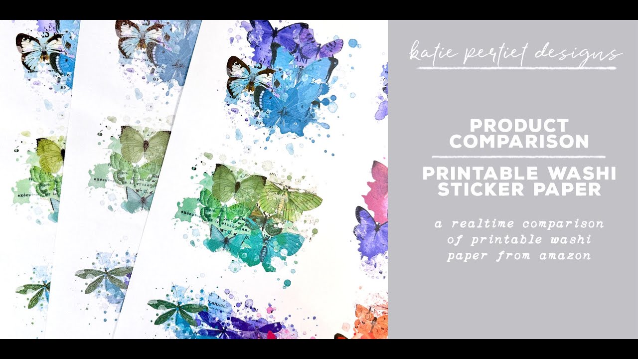 Printable Washi Paper Product Comparison