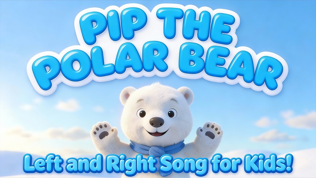 Left and Right Song for Kids! 🐻‍❄️ Dance with Pip the Polar Bear