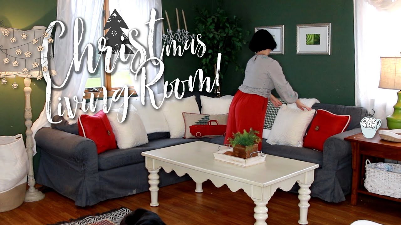 COZY CHRISTMAS DECORATE WITH ME!⛄️WINTER FARMHOUSE LIVING ROOM IDEAS 2020/21