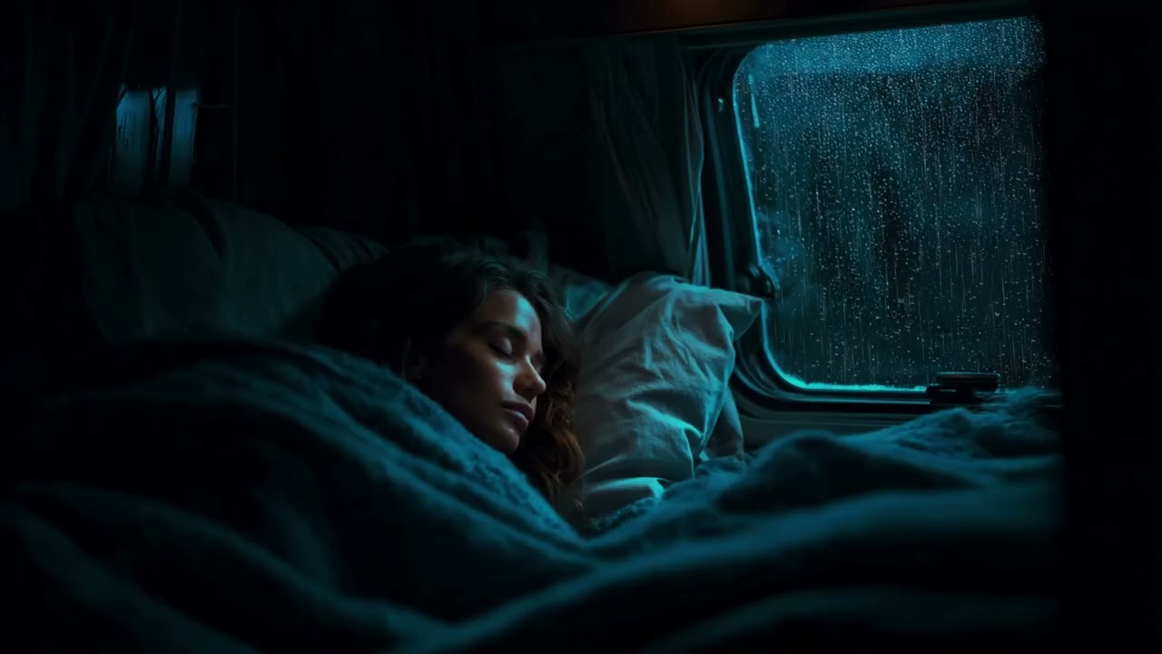 Cozy Night Rain Inside Car 🚗 Rain Sounds in Car with Thunder | Heavy Rain Sounds for Sleeping Night