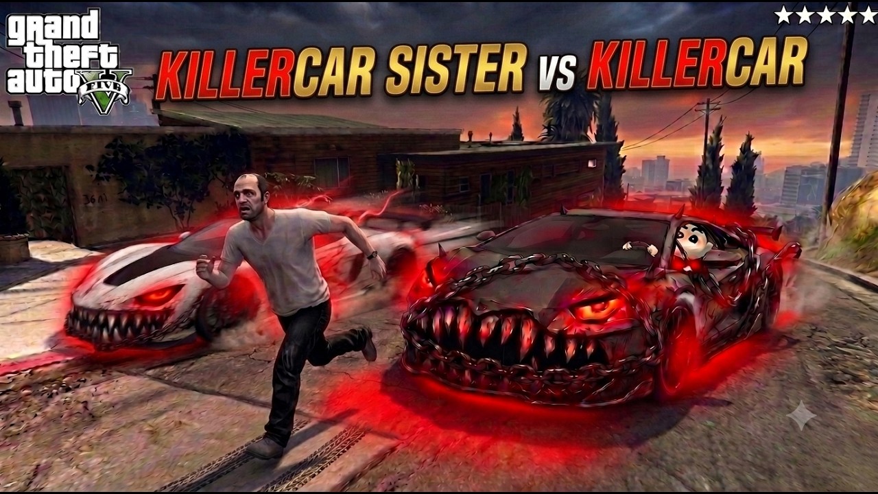 GTA | Can Killer Car stop his sister, Kira Killer Car, from killing Franklin | KILLERCAR | AR GAMER