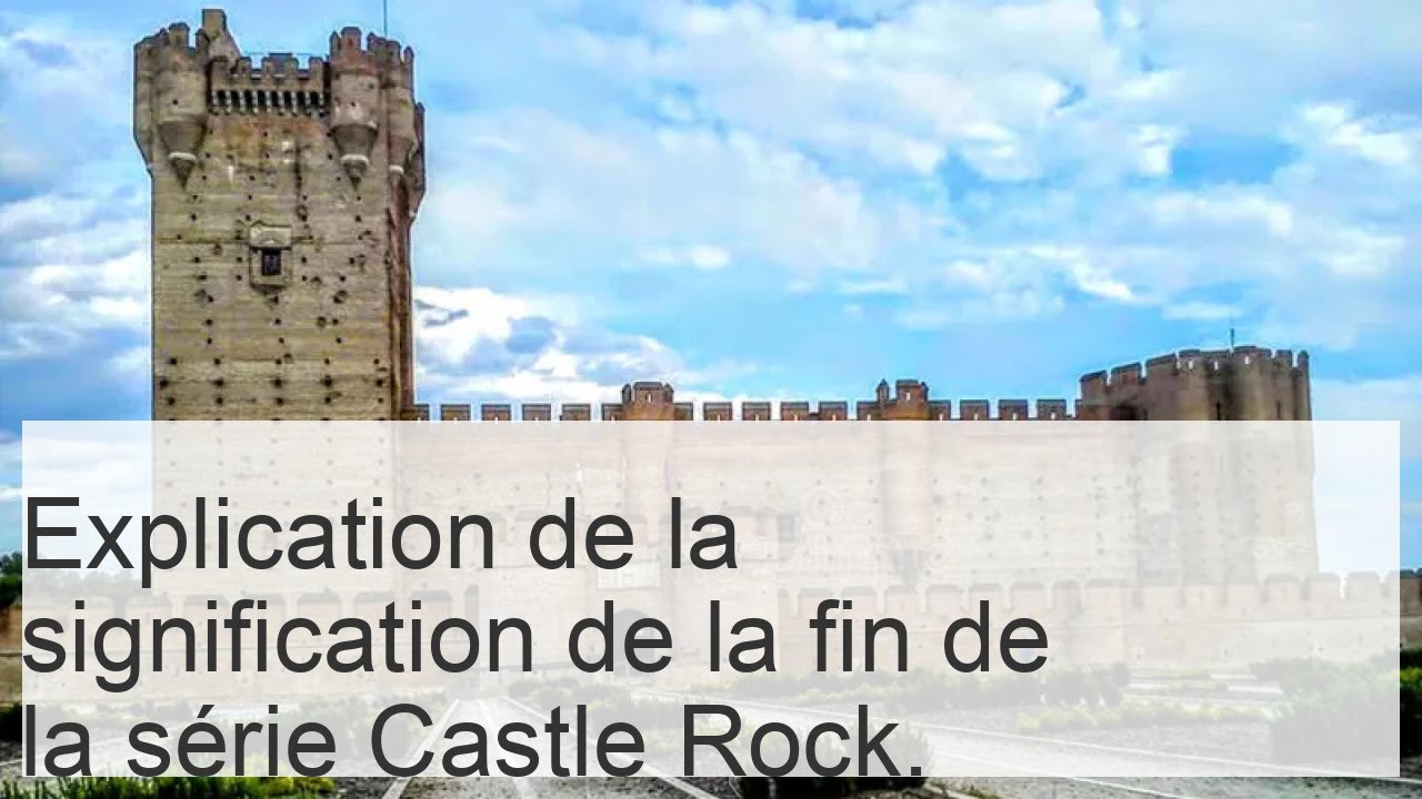 Explication de la signification de la fin de la s&eacute;rie Castle Rock.