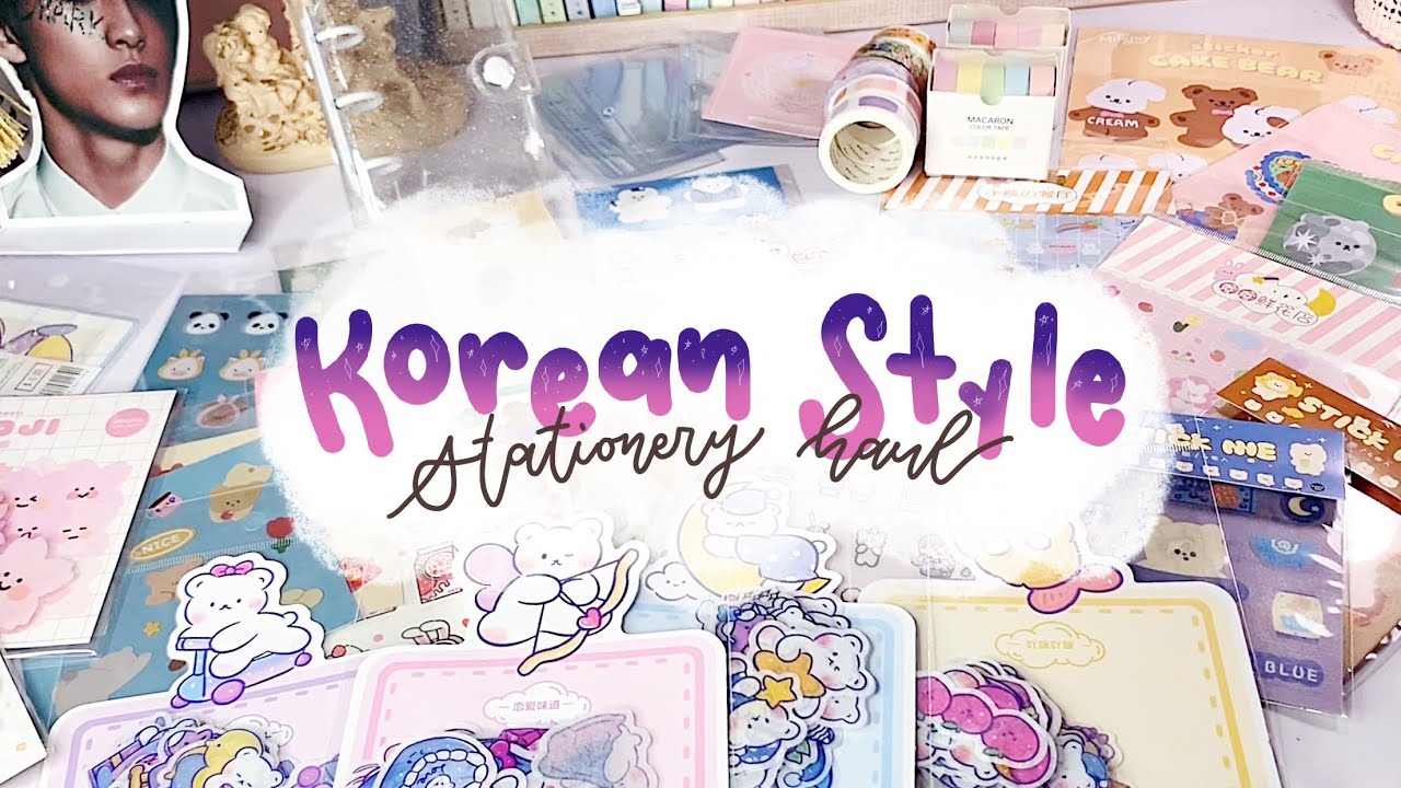 •. Stationery Haul from Shopee #7 Korean Style Stikers, Binder, Washi  .• || Indonesia
